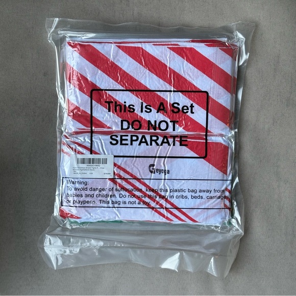 Geyoga 4 pcs Christmas Striped Tights - Picture 12 of 16